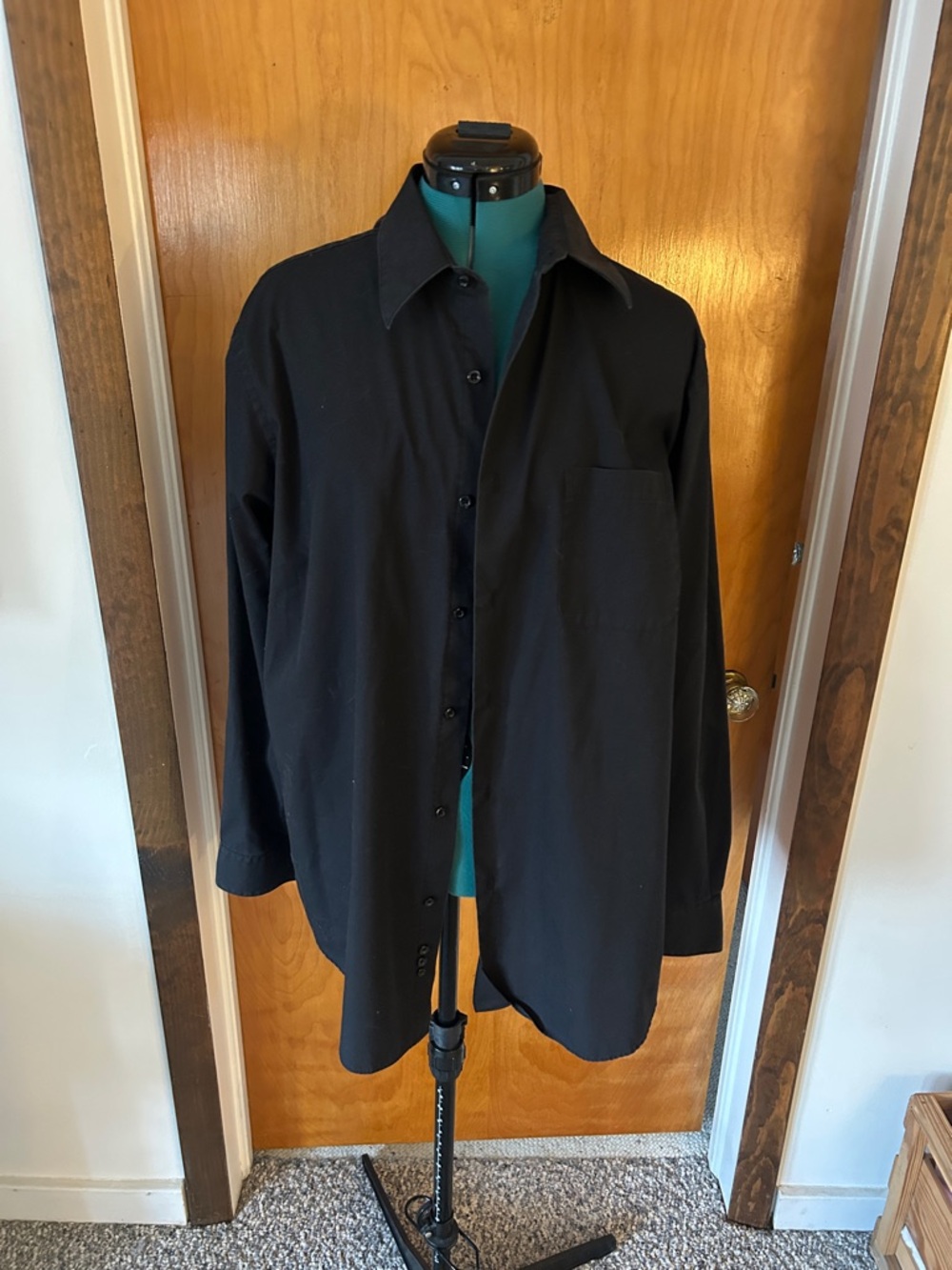 croft & barrow Men’s Black Lightweight Button-Up Shirt Jacket